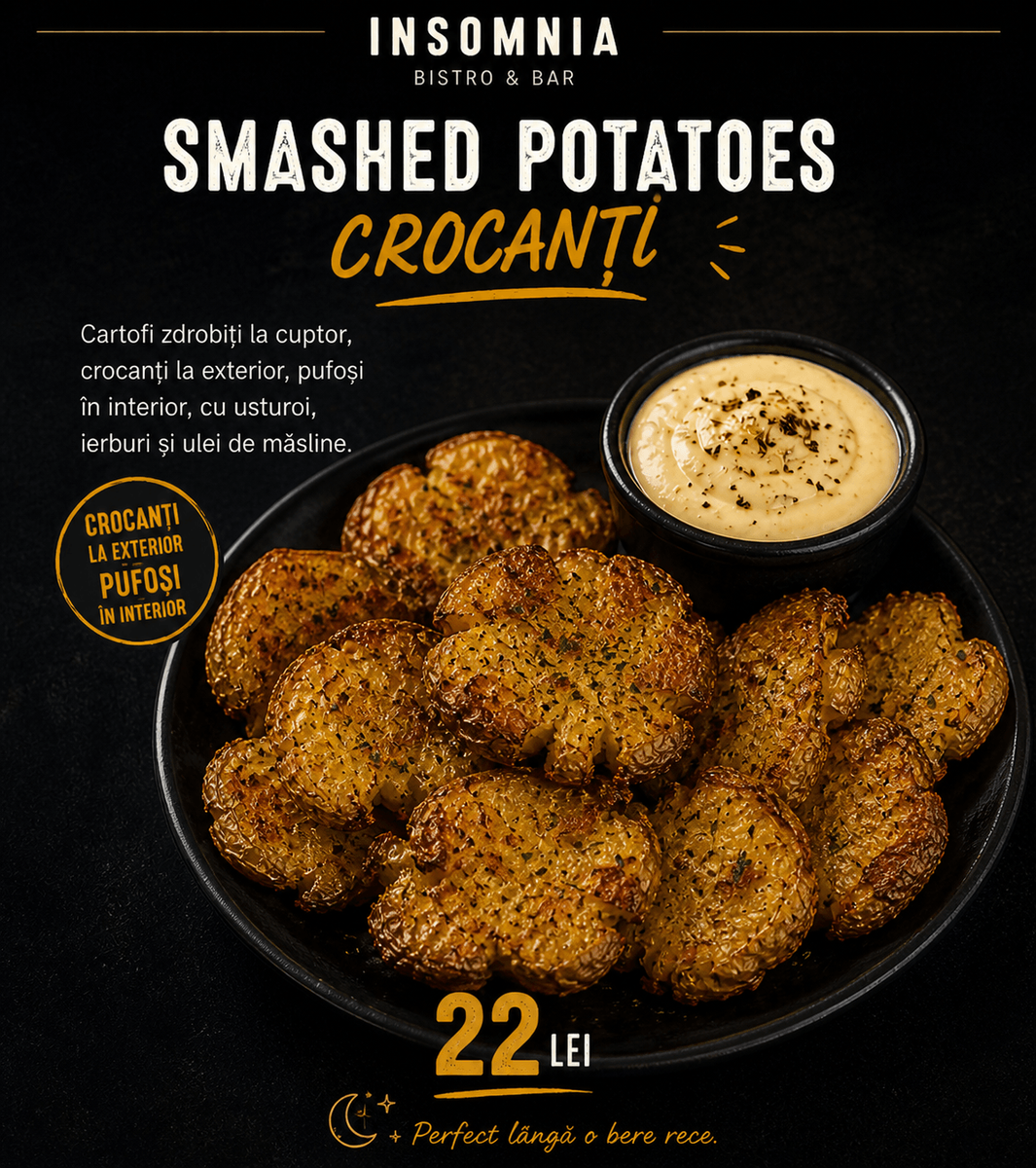 Smashed Potatoes Crocanți